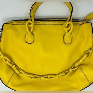 Loewe Vintage Canary leather shldr bag. Grt condition. Comes w/ entrupy auth